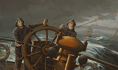 marine art nautical paintings yves berube captain albert crowe