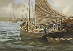 marine art nautical paintings yves berube sky lark