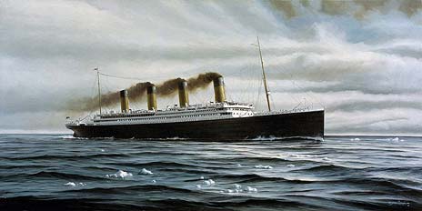 marine art nautical paintings yves berube the titanic